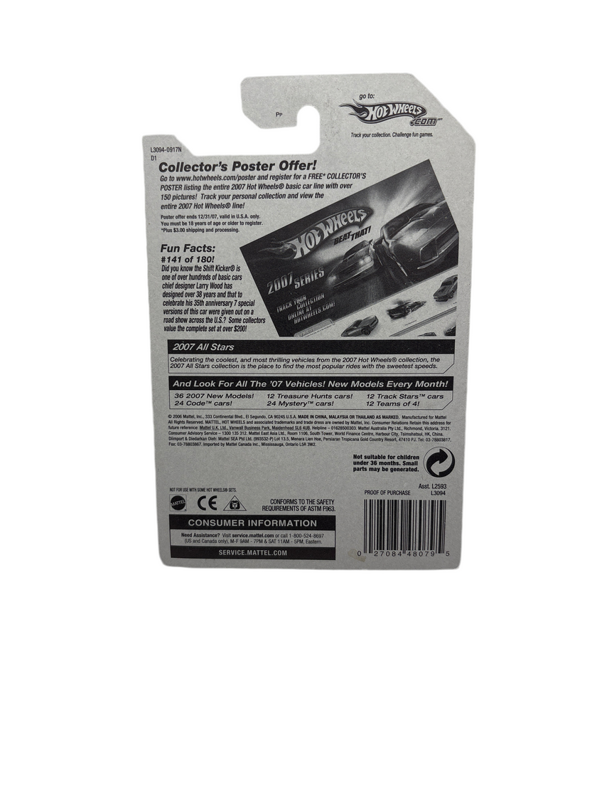 Hot Wheels Shift Kicker Diecast gray