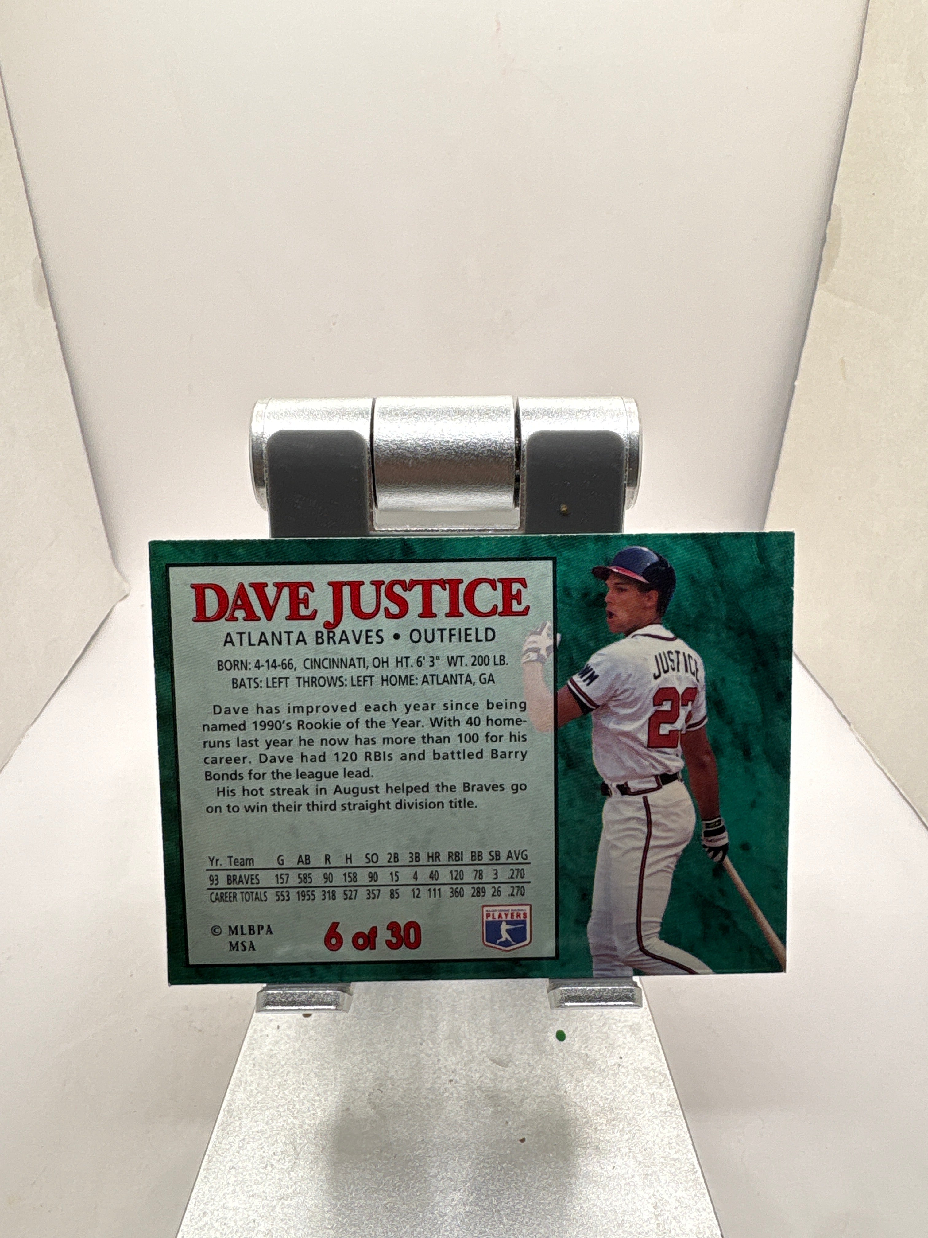 Post Dave Justice