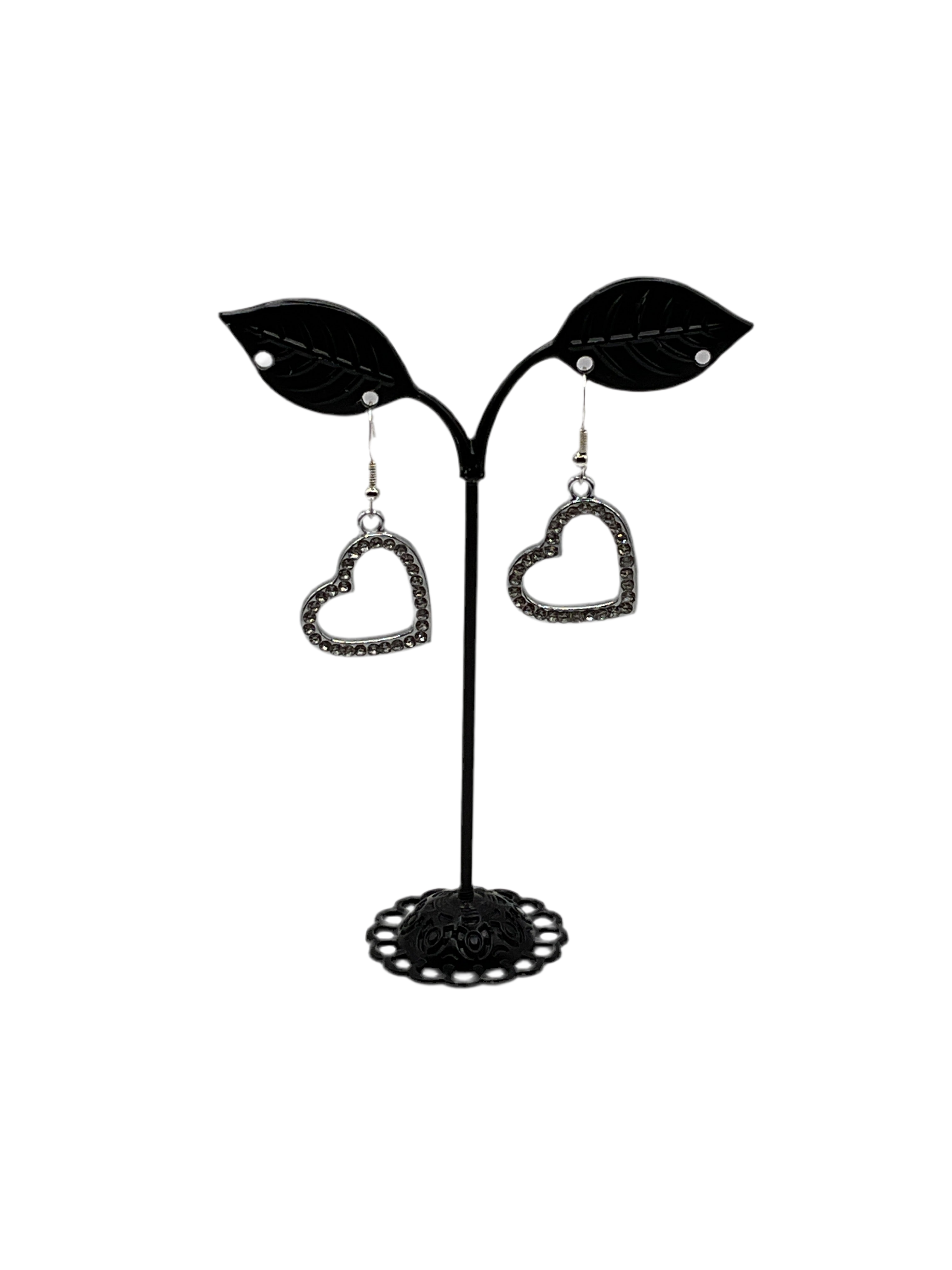 Shiny heart earrings