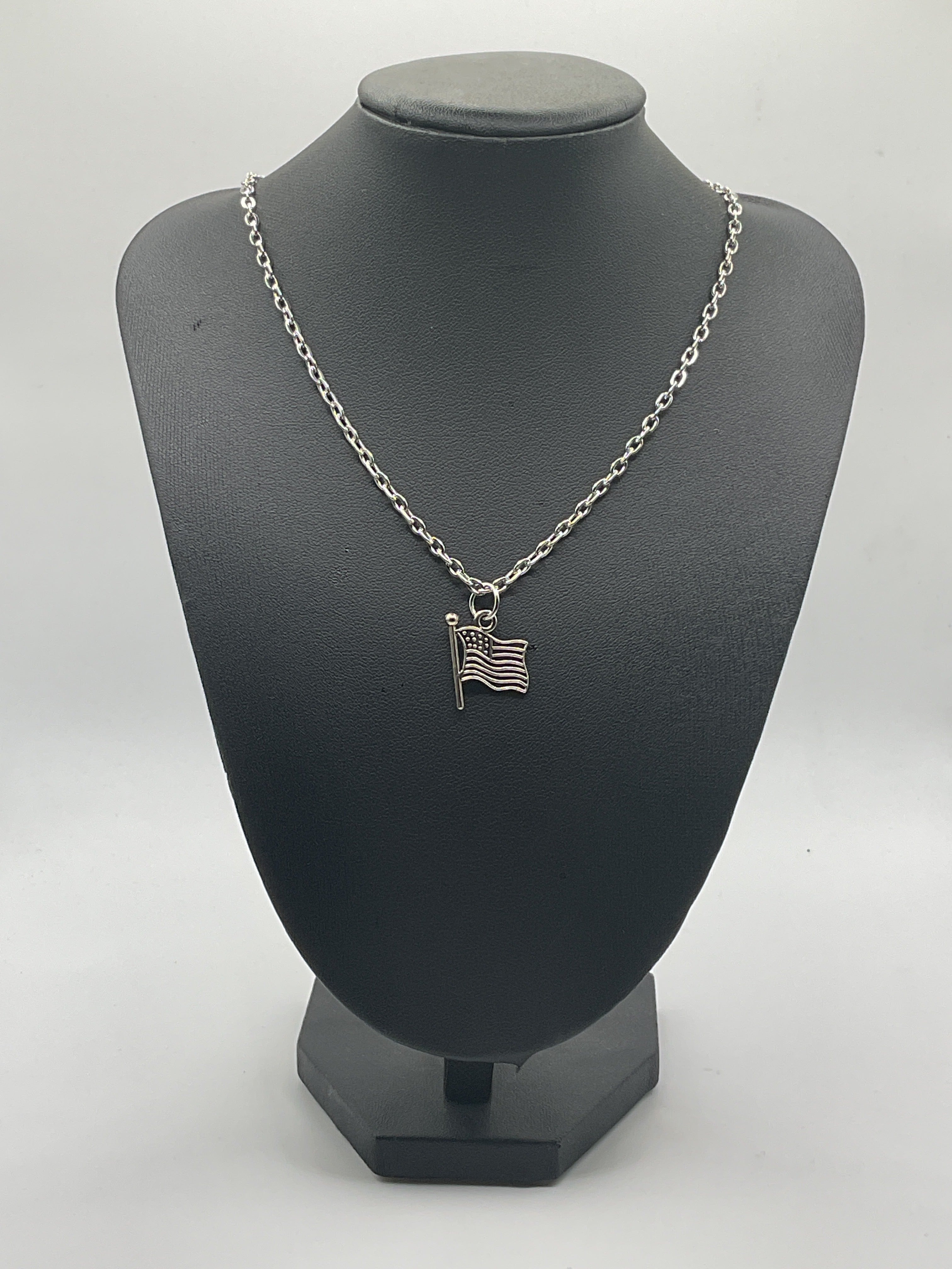 American flag necklace