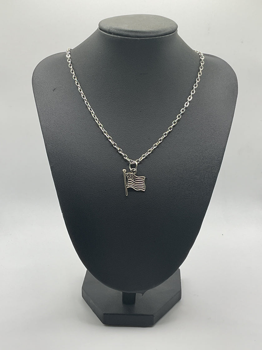 American flag necklace