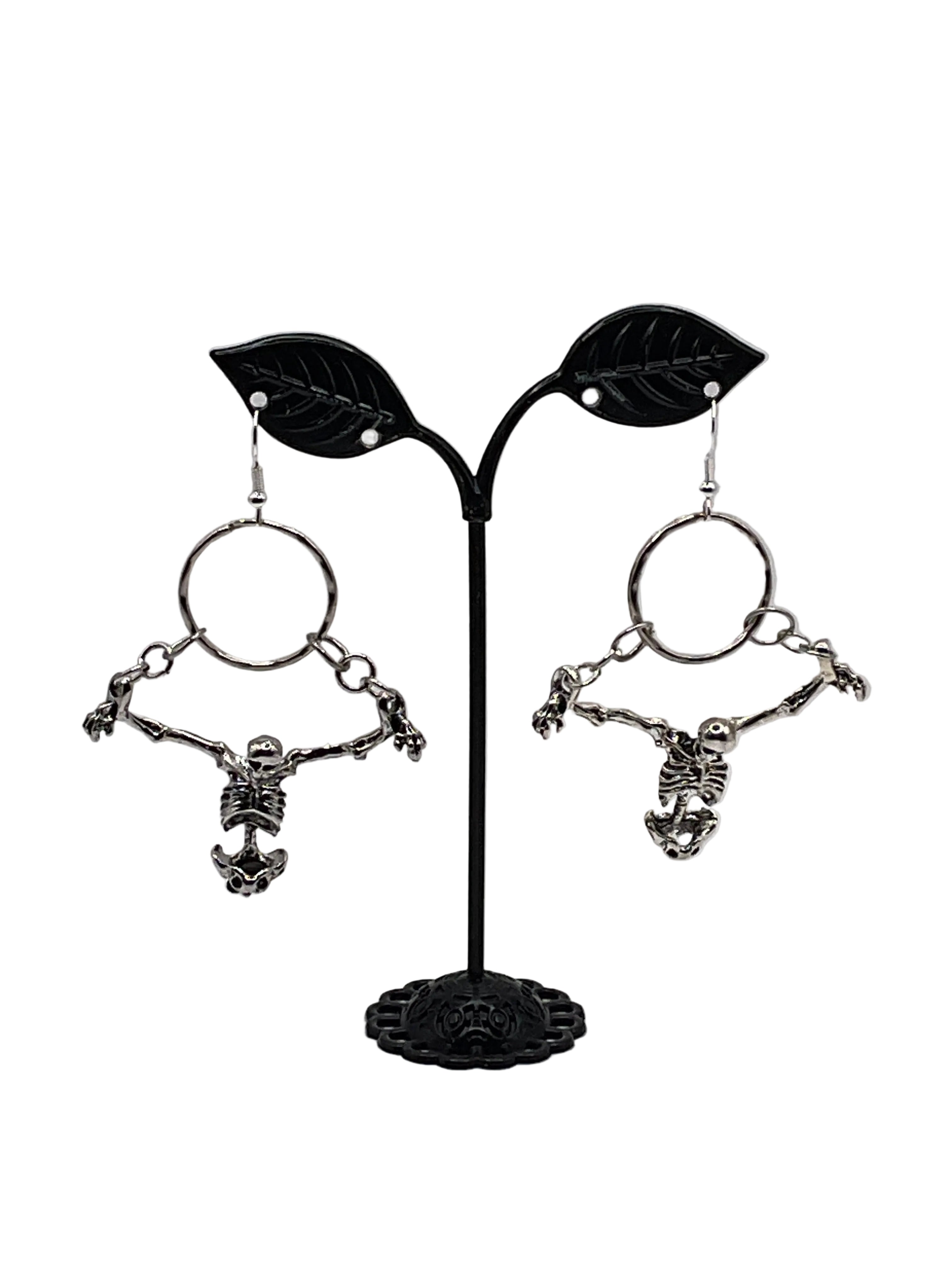 Skeleton and Shackle Earrings