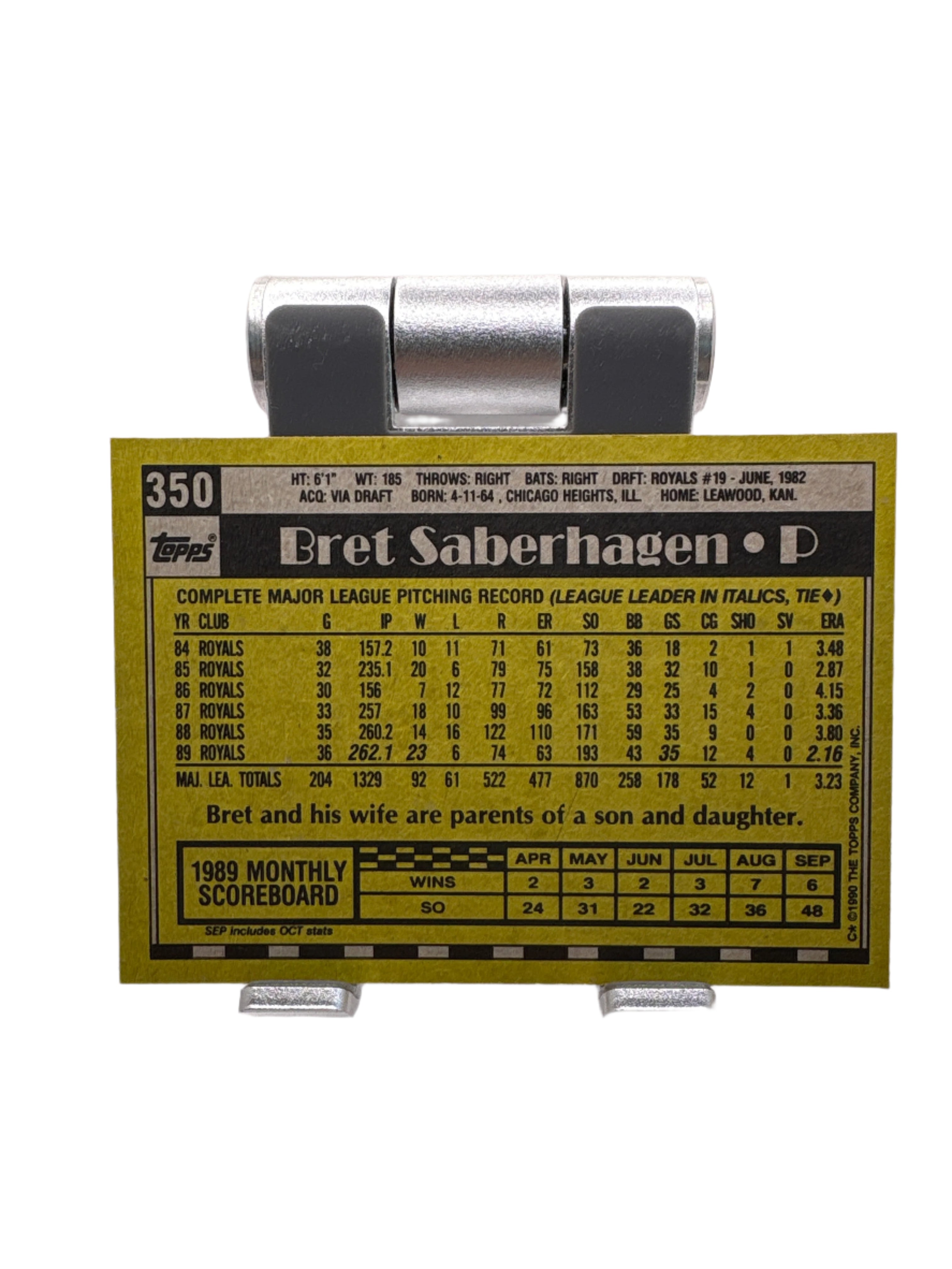 Topps Bret Saberhagen
