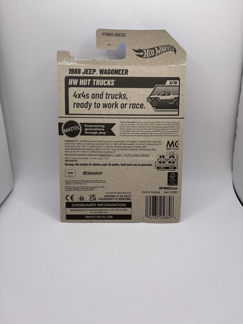 Hot Wheels 1988 Jeep Wagoneer Diecast