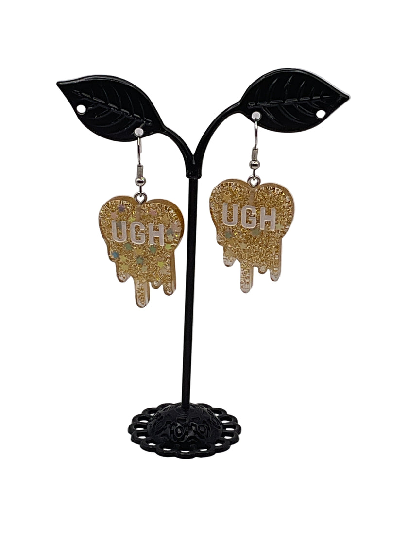 Melting Convo Heart Earrings