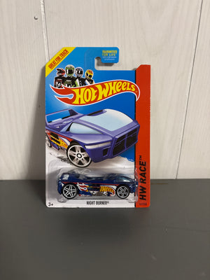 Hot Wheels Night Burner Diecast blue