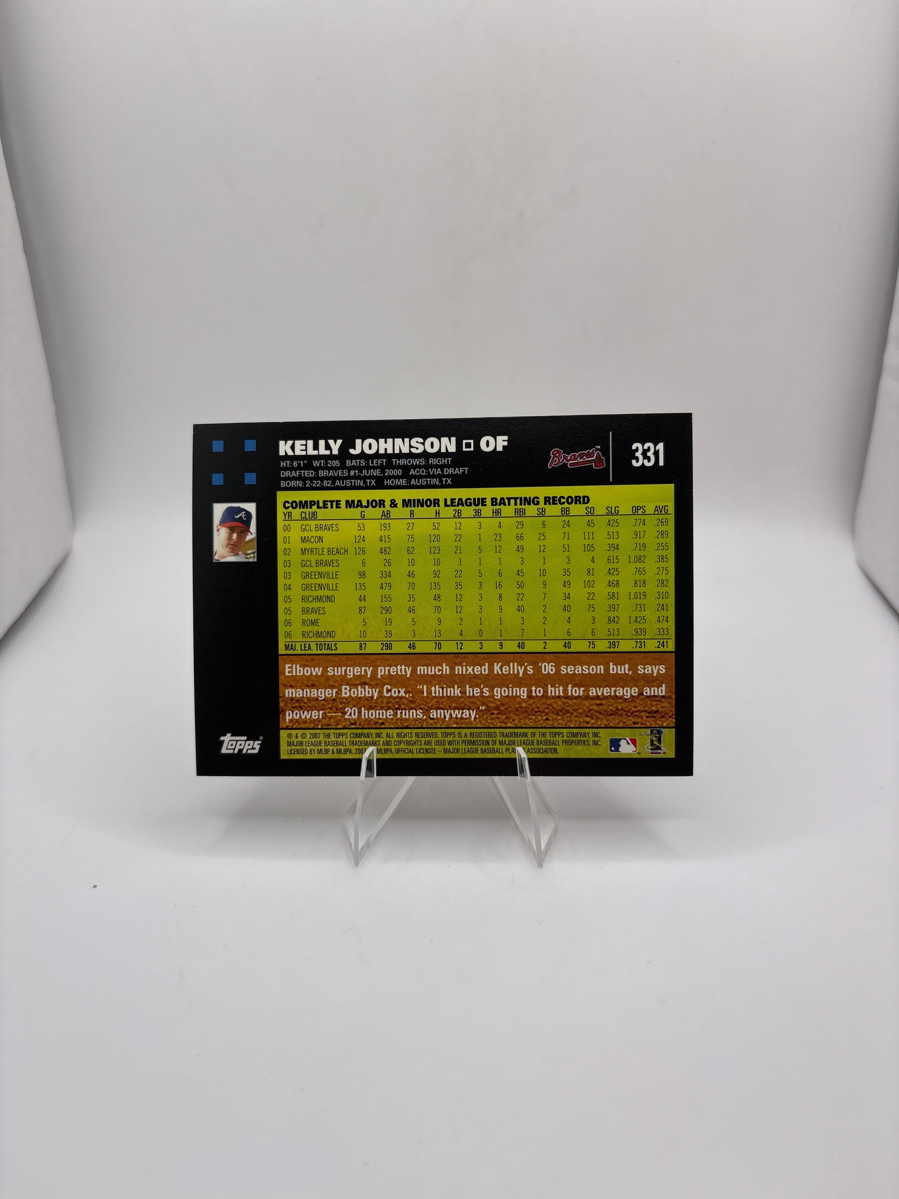 Topps Kelly Johnson