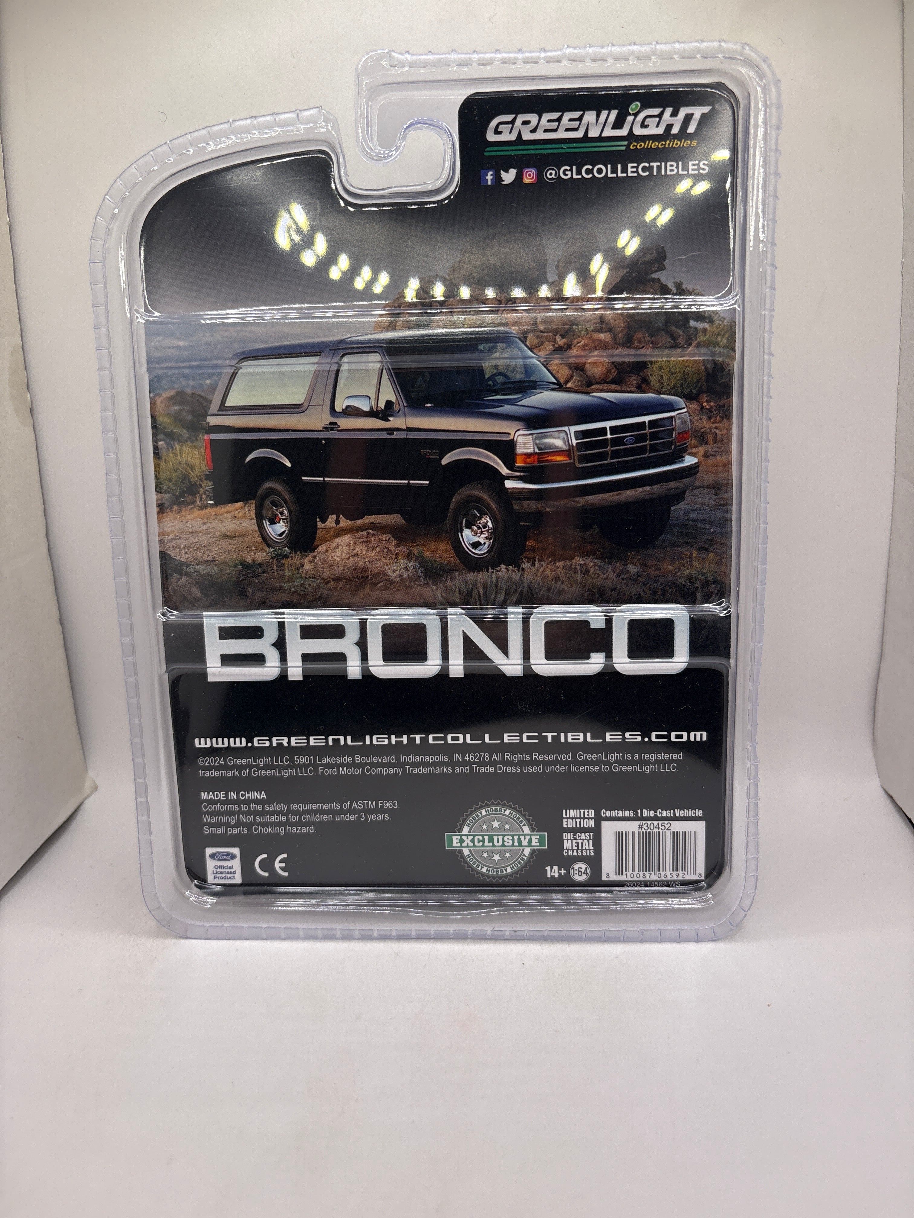 Greenlight 1993 Ford Bronco XLT Diecast
