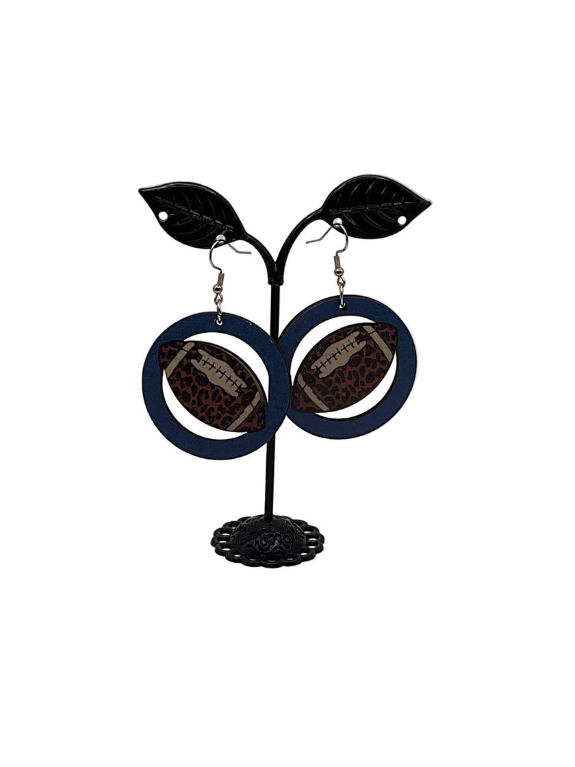 Football earrings 2