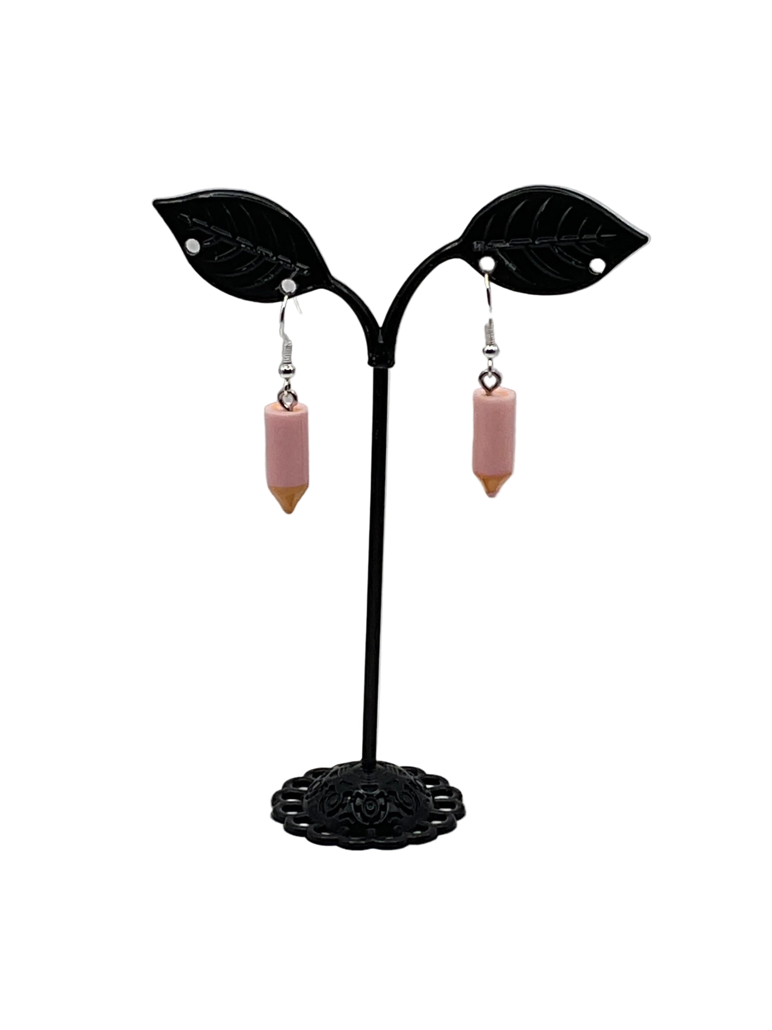 Tiny Colorful Pencil Earrings