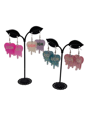 Melting Convo Heart Earrings