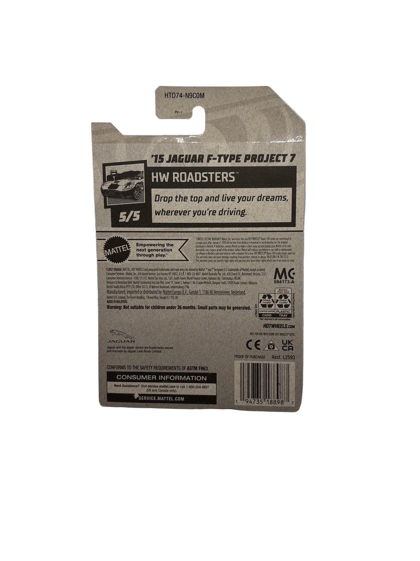 Hot Wheels 15 Jaguar F-Type Project 7 Diecast red