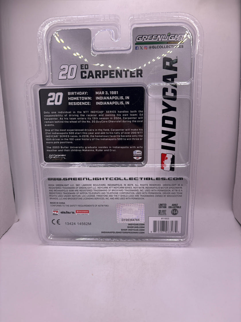 Greenlight #20 Ed Carpenter Diecast