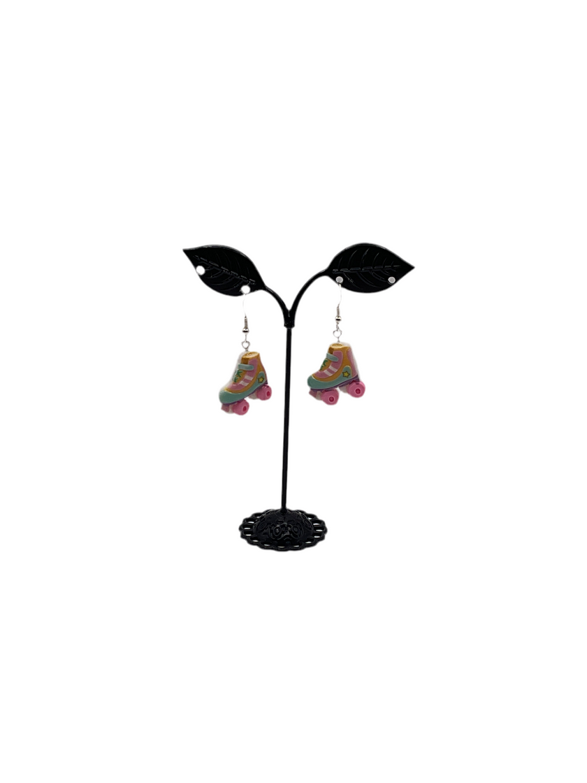 Roller skate earrings