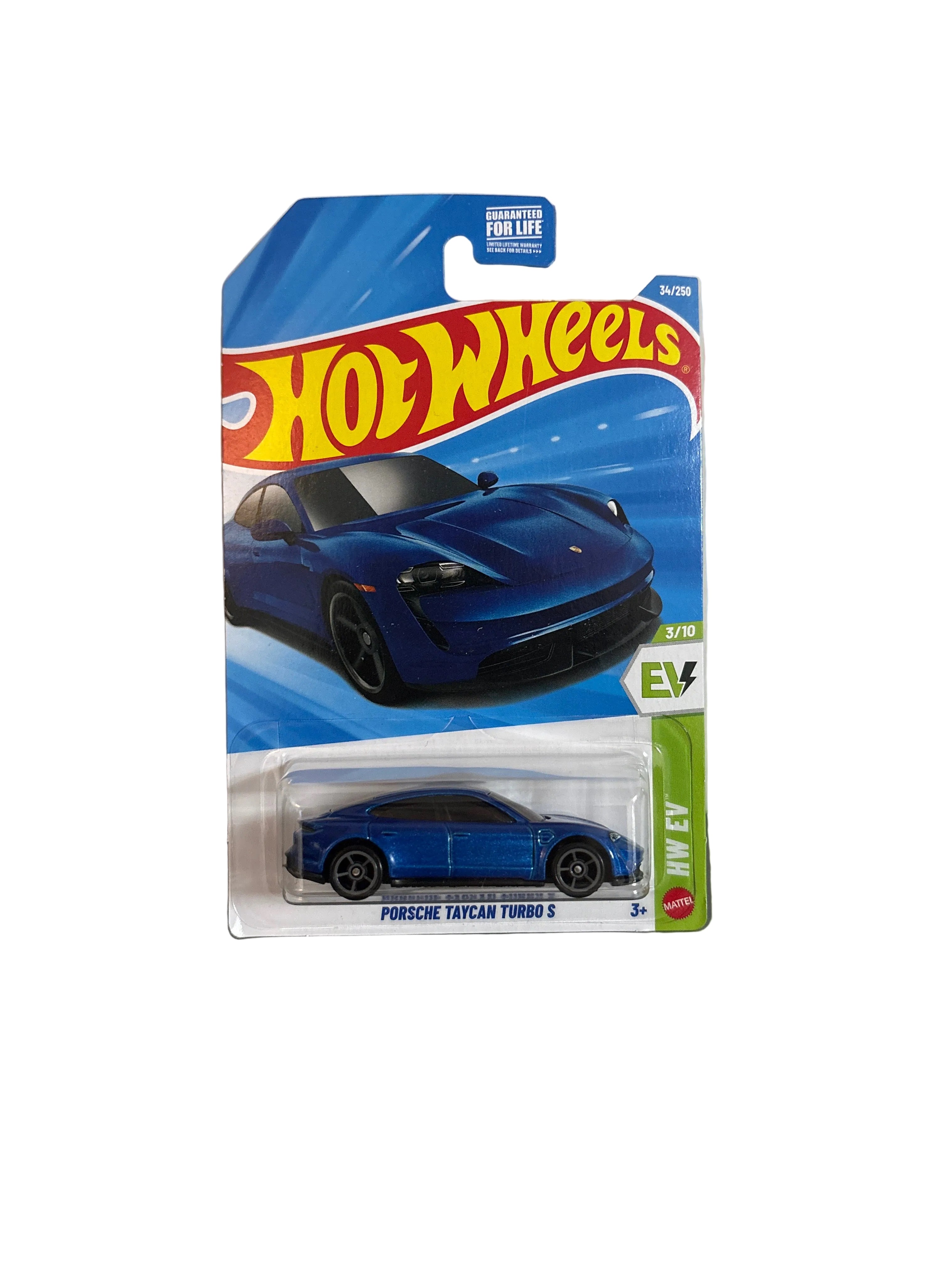 Hot Wheels Porsche Taycan Turbo S Diecast blue