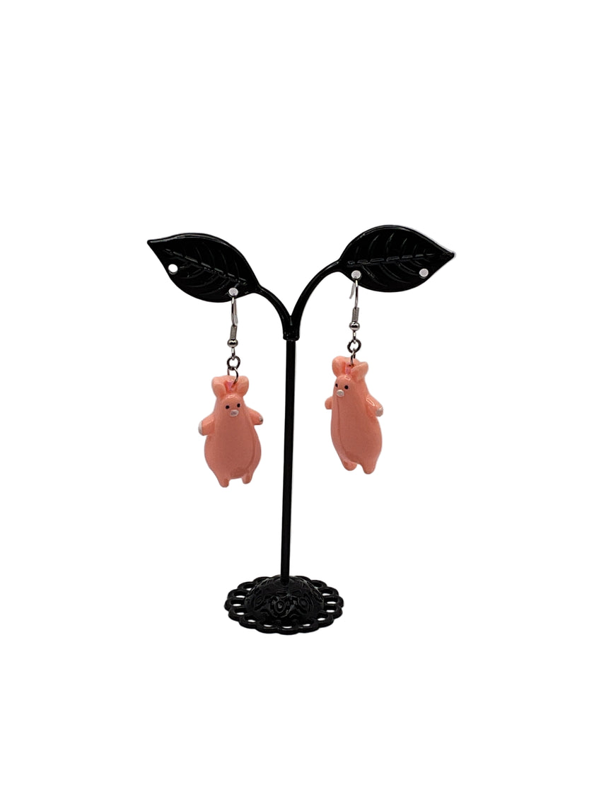 Pig earrings