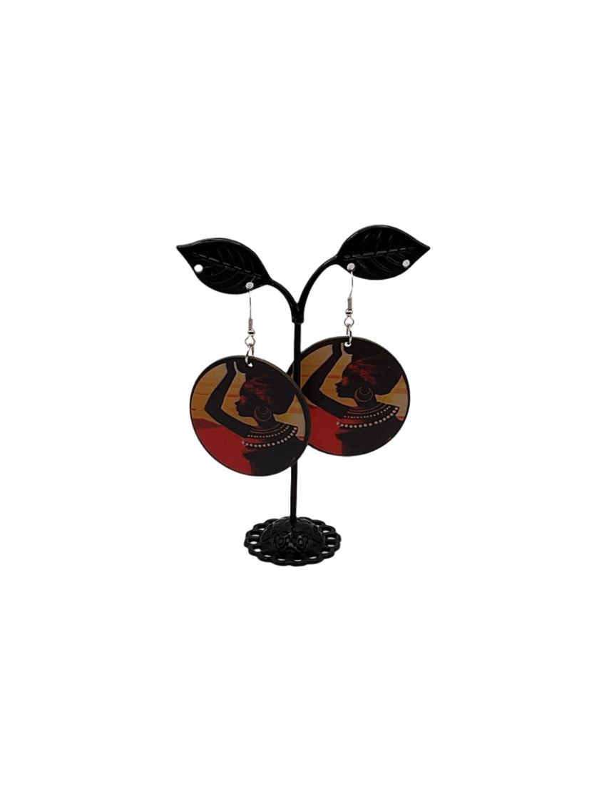 अफ़्रीकी महिला कान की बाली