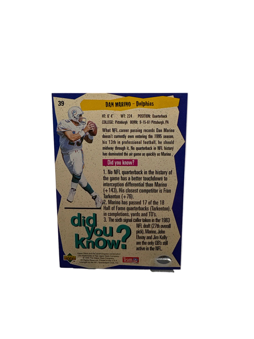Upper Deck Dan Marino