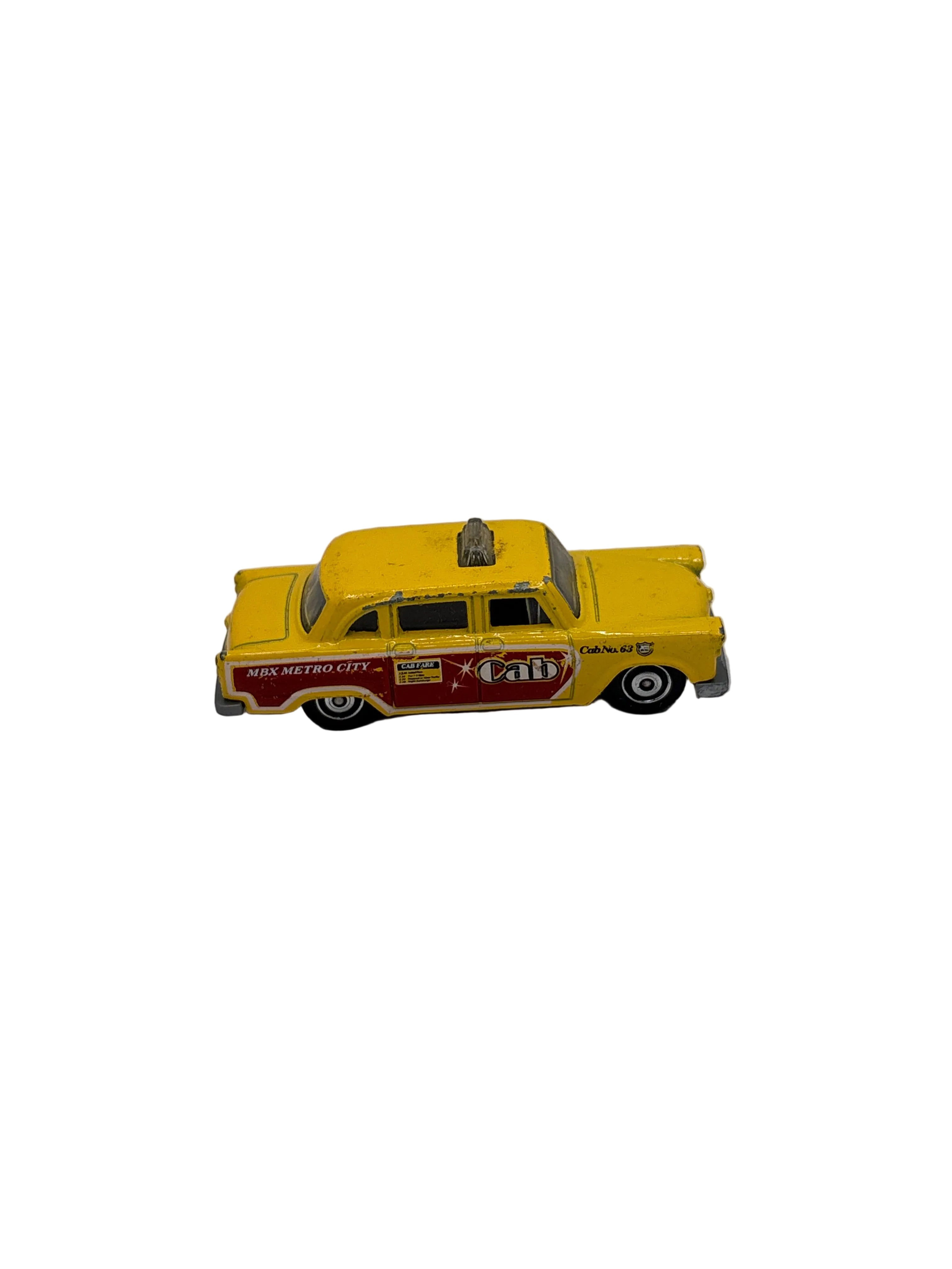 Matchbox Checker Cab Diecast yellow