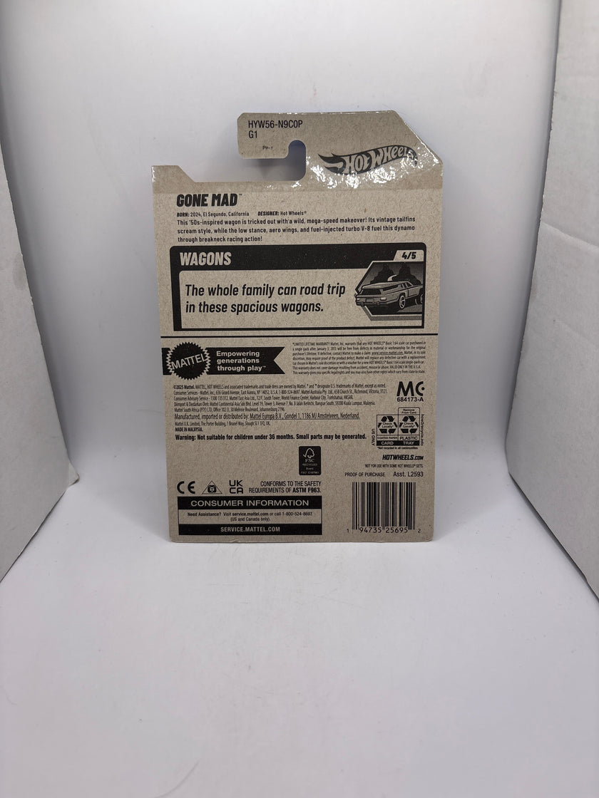 Hot Wheels Gone Mad Diecast blue