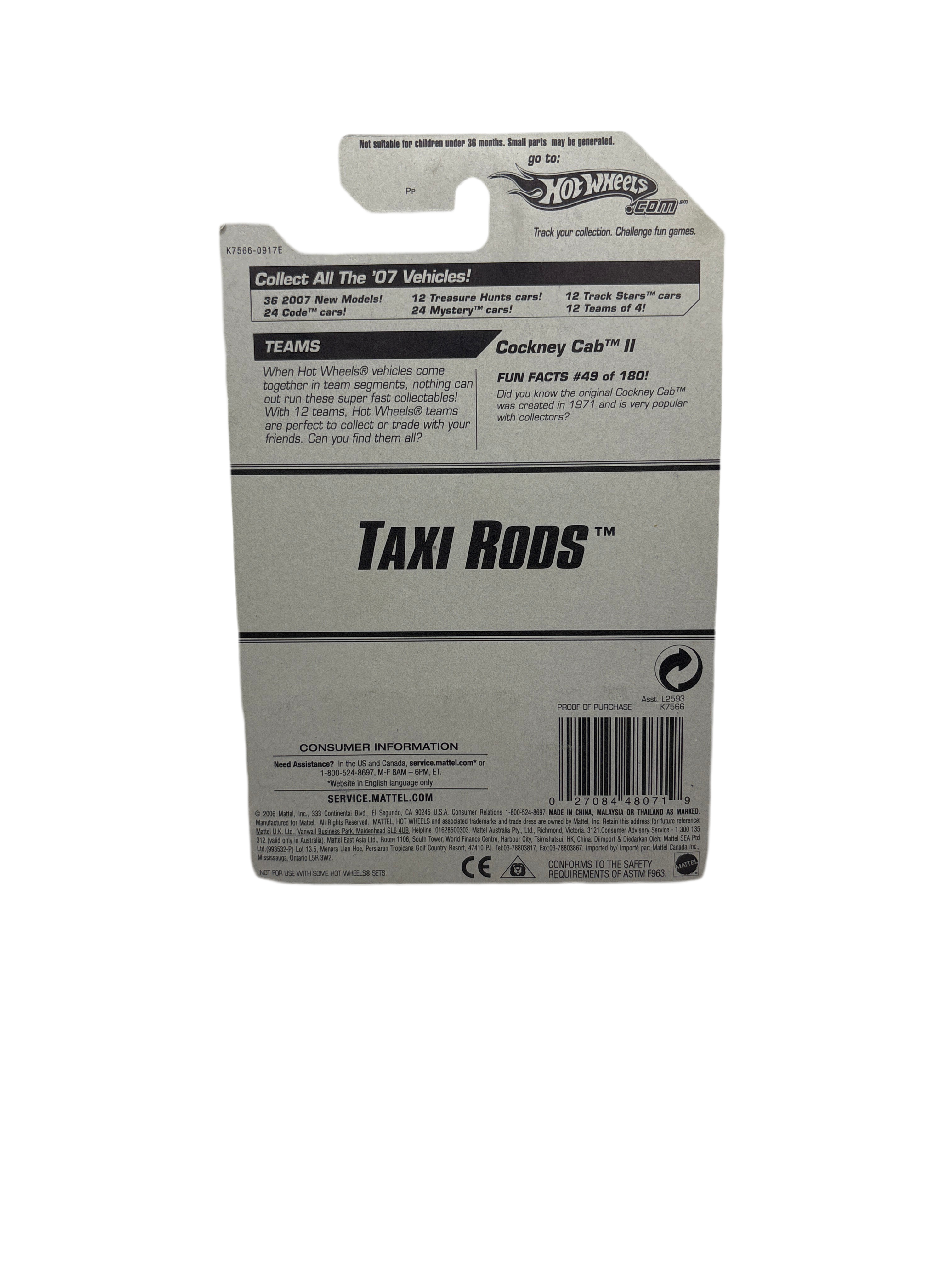 Hot Wheels Cabina Cockney 2 Diecast