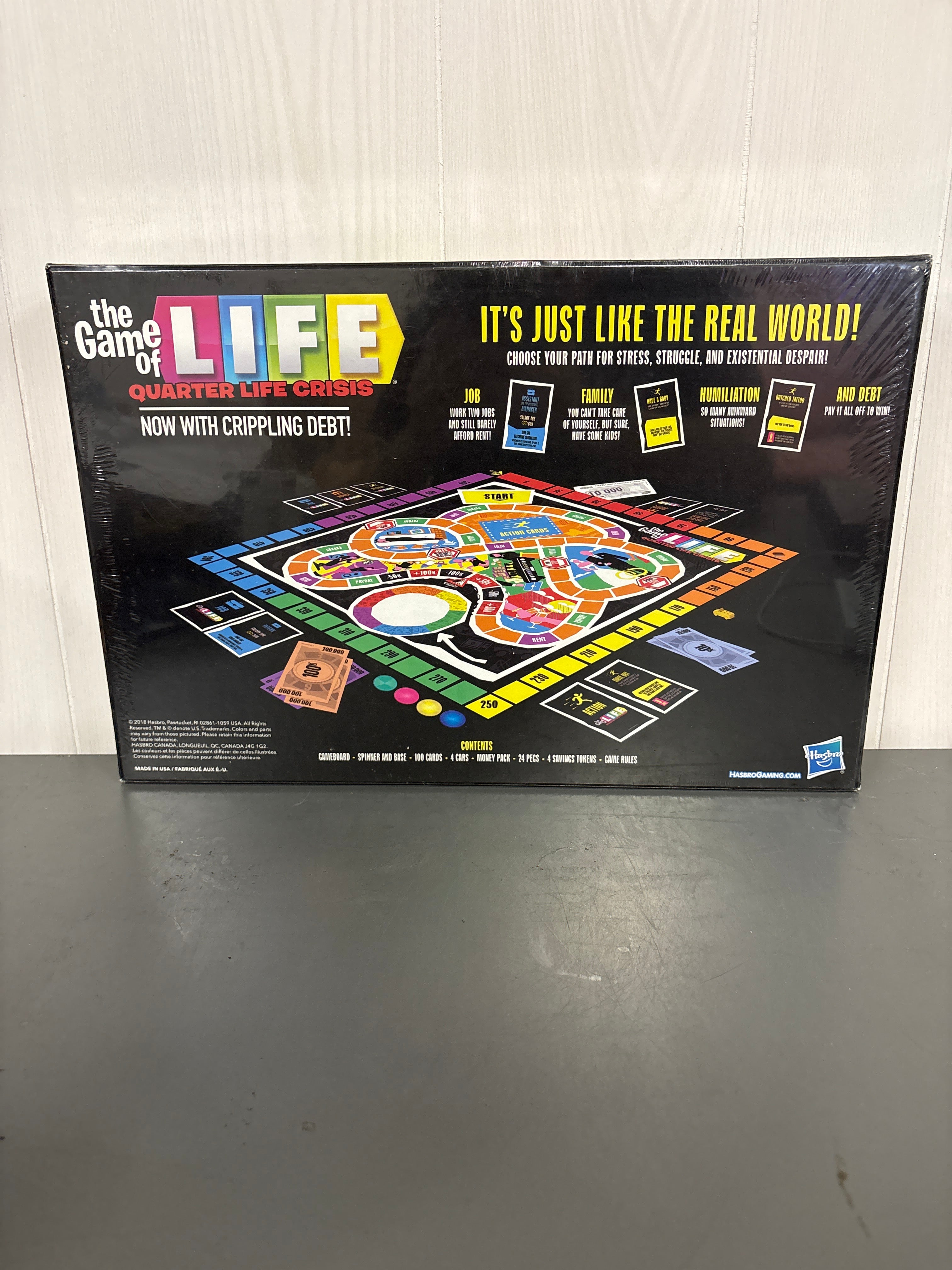 Hasbro The Game Of Life Quarter Life Crisis Game Sealed