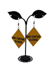 Caution Sign Earrings