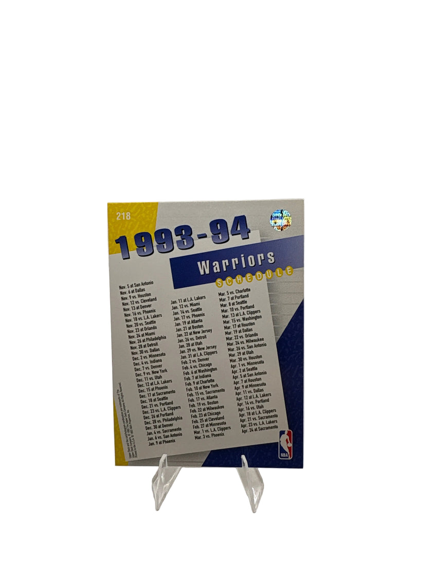 Upper Deck Golden State Warriors Team Card