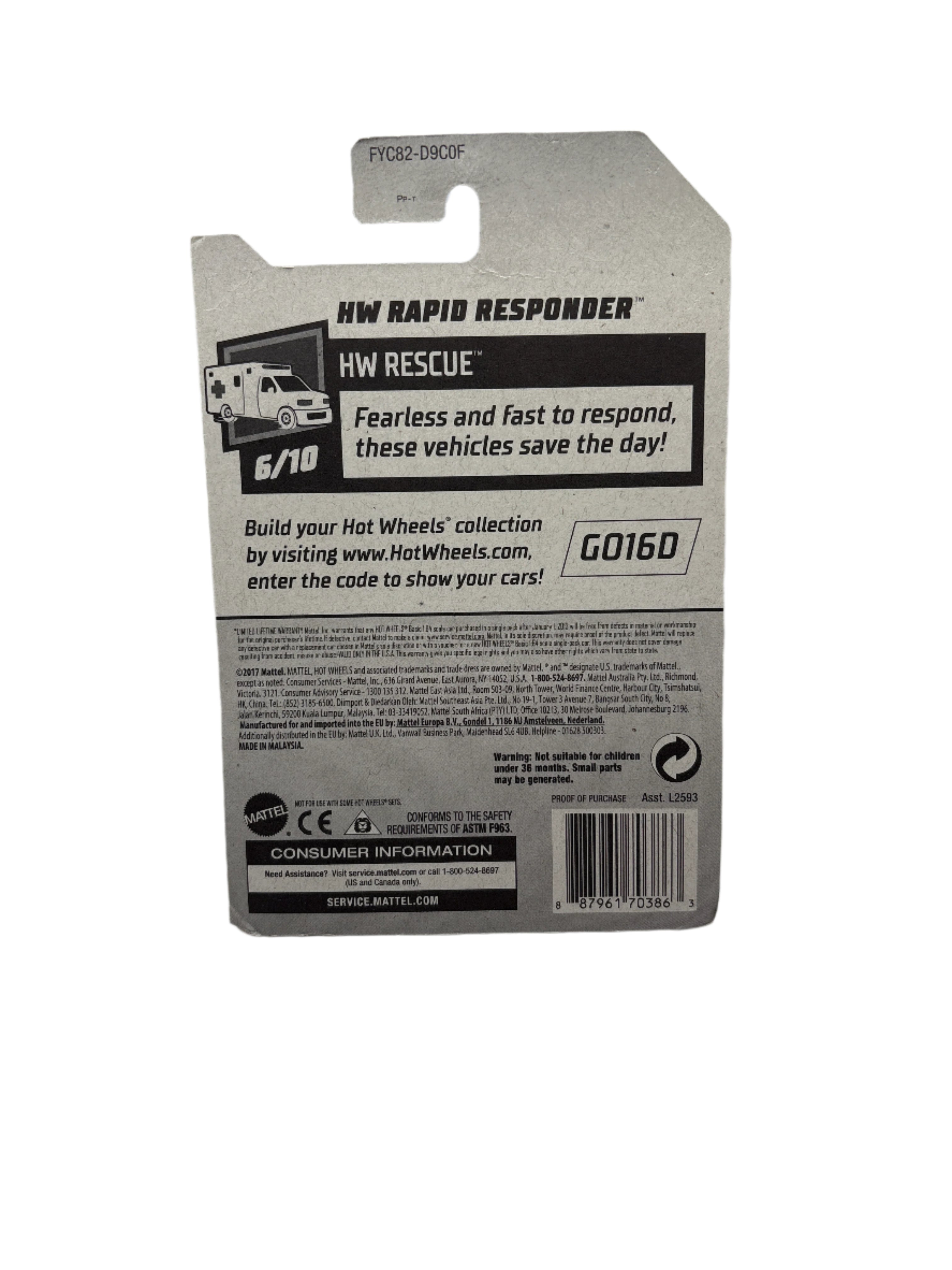 Hot Wheels HW Rapid Responder Diecast