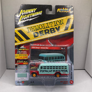 Johnny Lightning 1956 Chevy School Bus Diecast