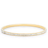 Simple Goldtone Finish Crystal Bangle