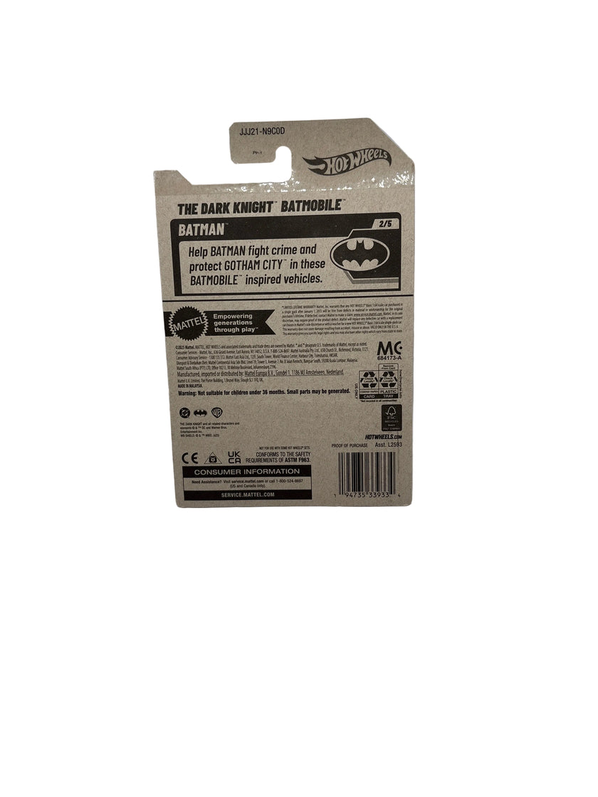 Hot Wheels The Dark Knight Batmobile Diecast tan