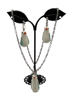 Seagull Earring and Necklace set