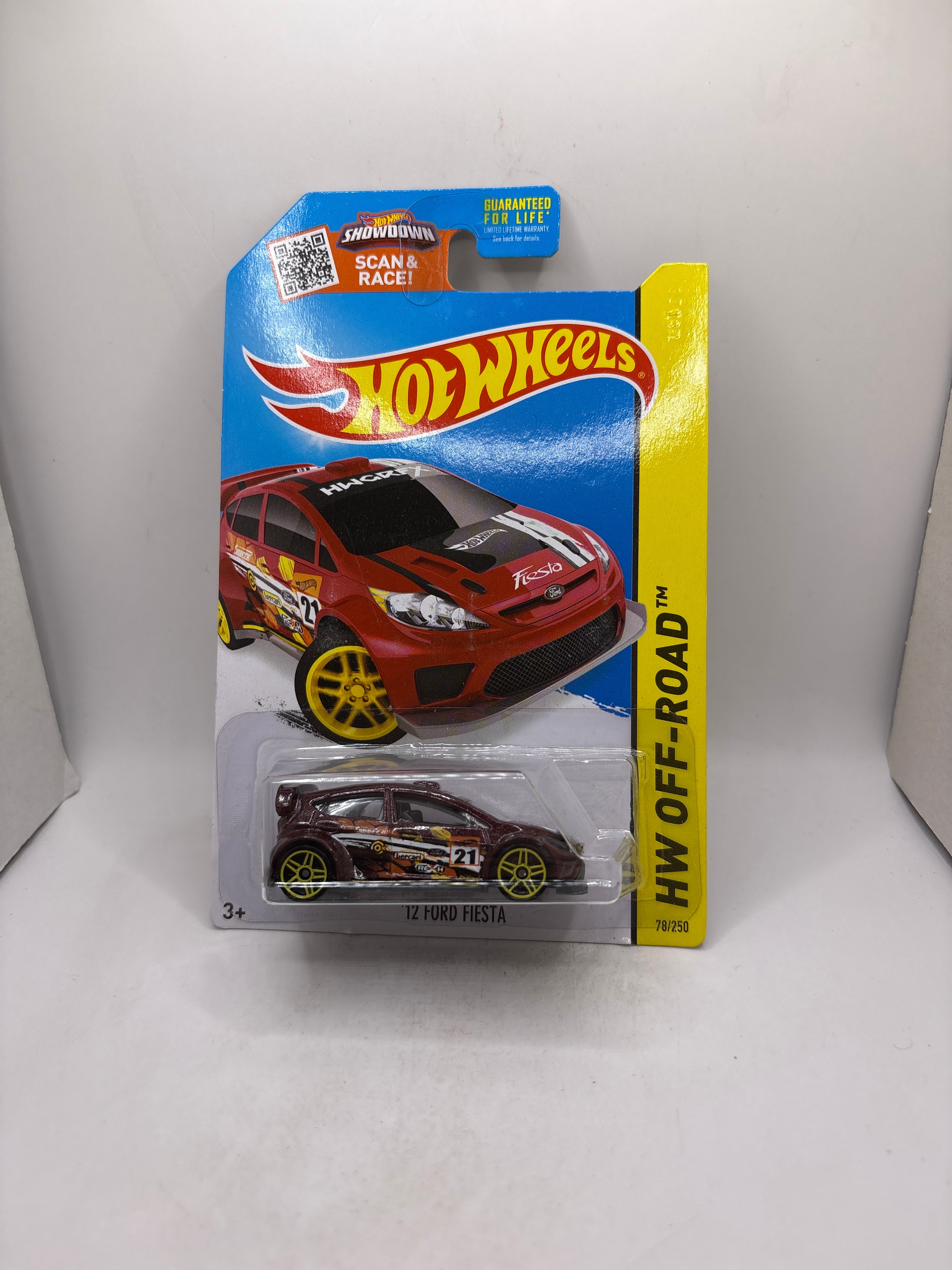 Hot Wheels 12 Ford Fiesta Diecast maroon