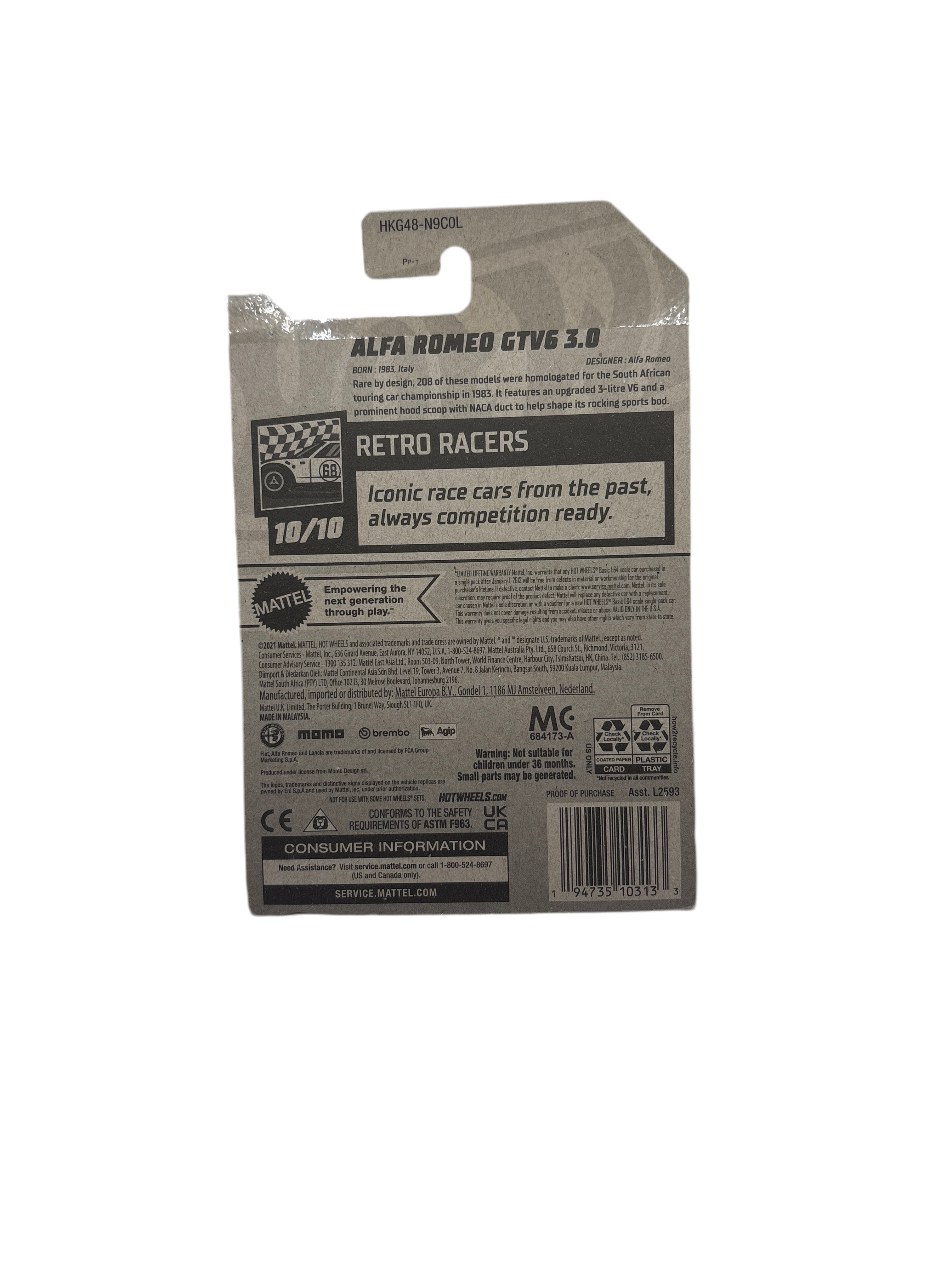 Hot Wheels Alfa Romeo GTV6 3.0 Diecast