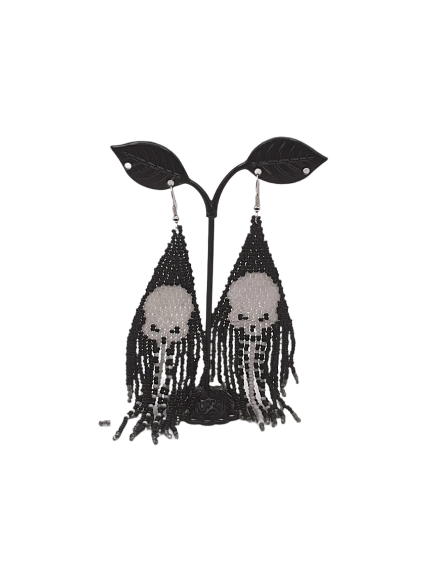 Skull Tassel Earrings