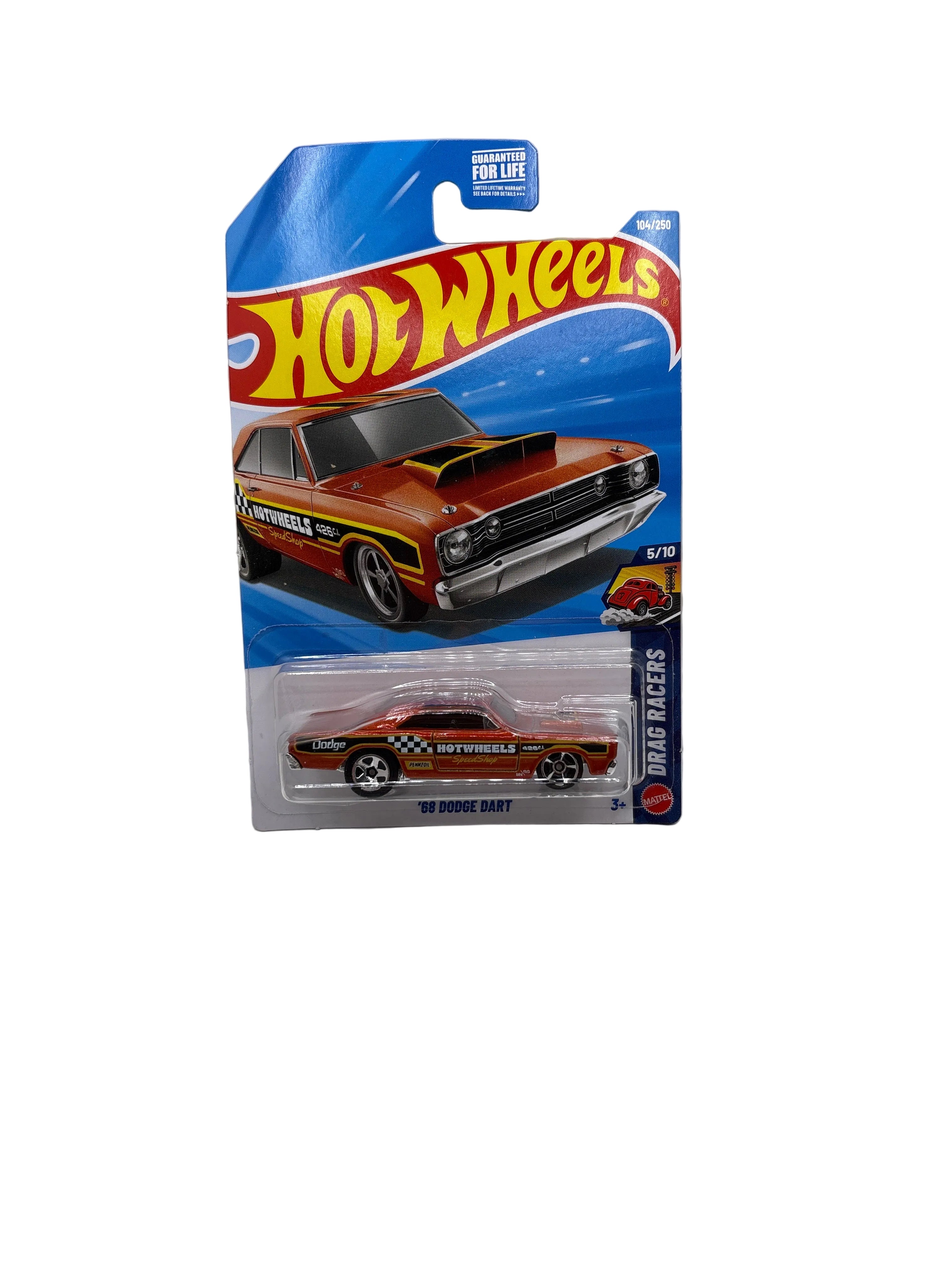 Hot Wheels 68 Dodge Dart Diecast orange