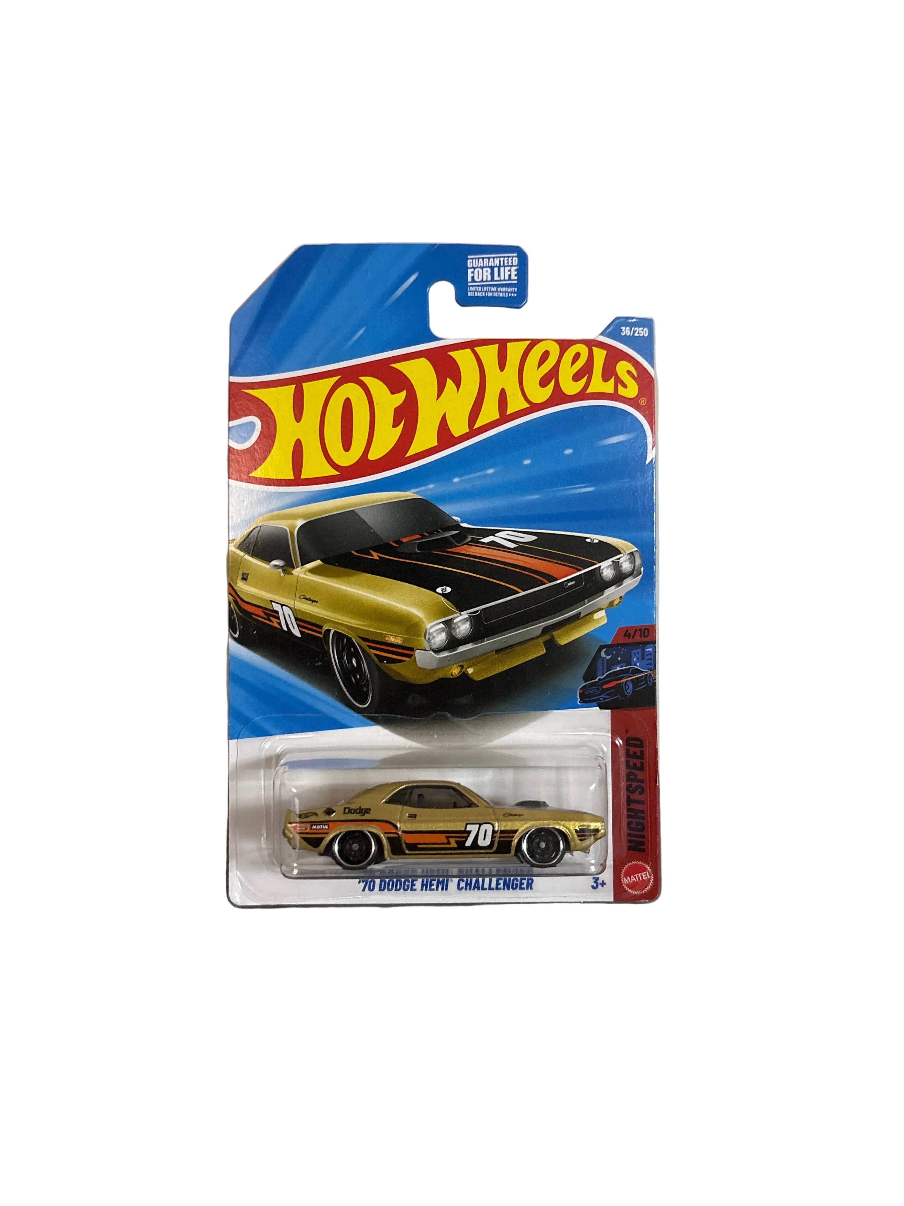 Hot Wheels 70 Dodge HEMI Challenger Diecast gold