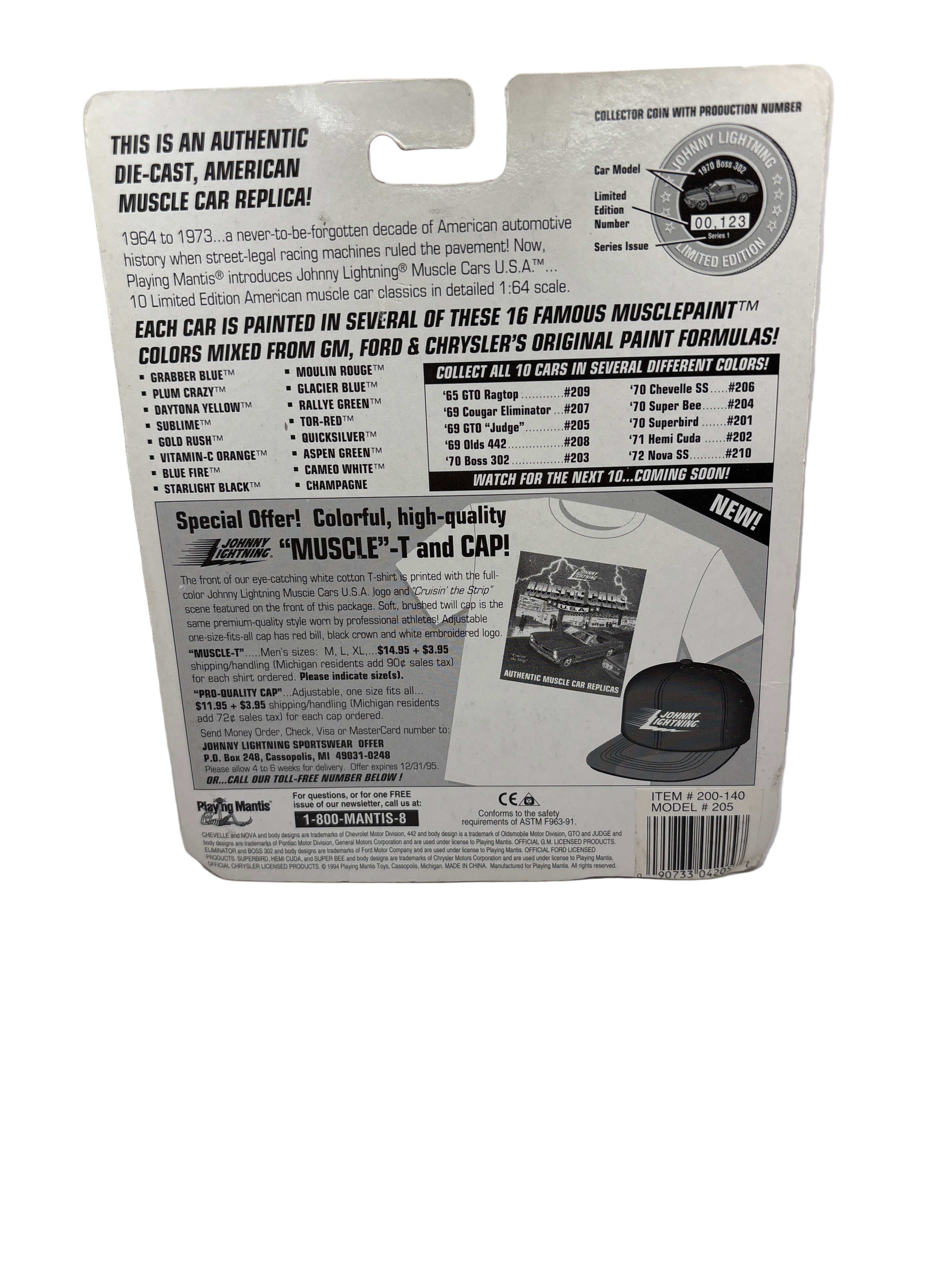 Johnny Lightning 1969 GTO Judge Diecast