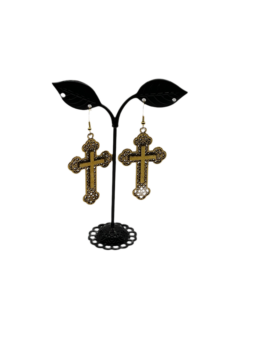 Cross earrings