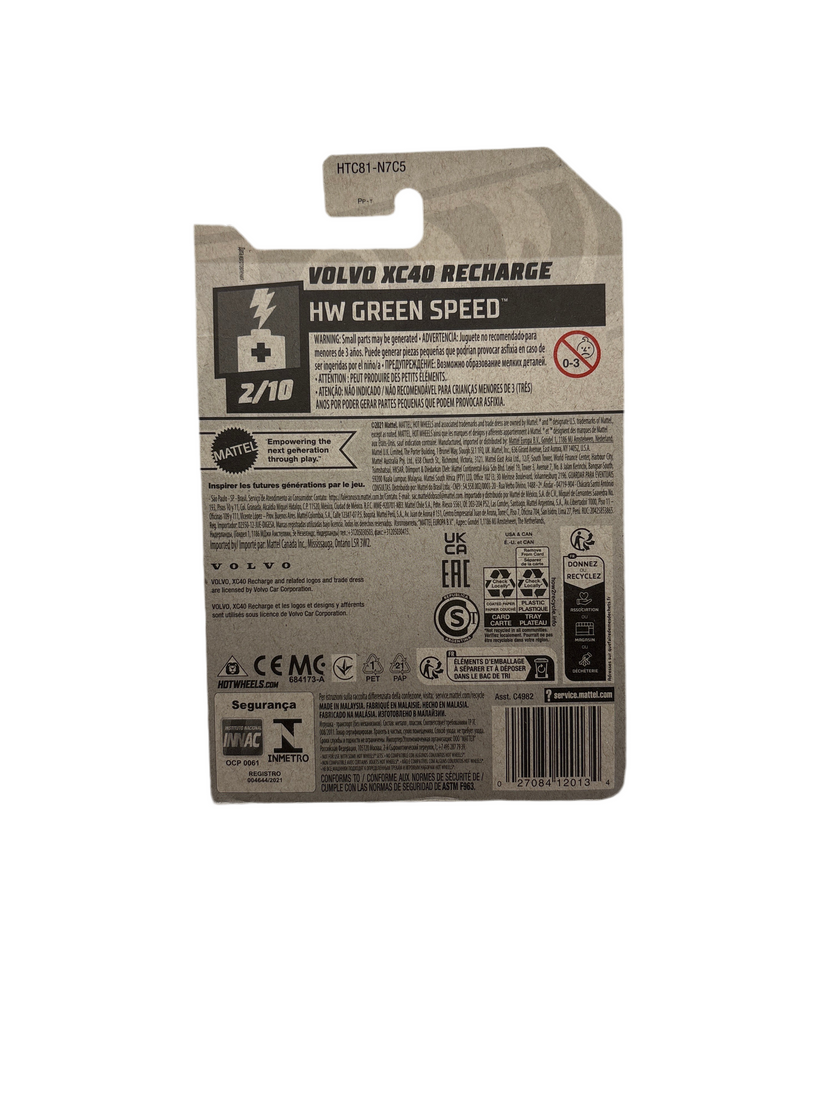 Hot Wheels Volvo XC40 Recharge Diecast white