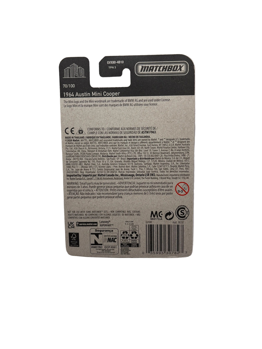 Matchbox 1964 Austin Mini Cooper Diecast
