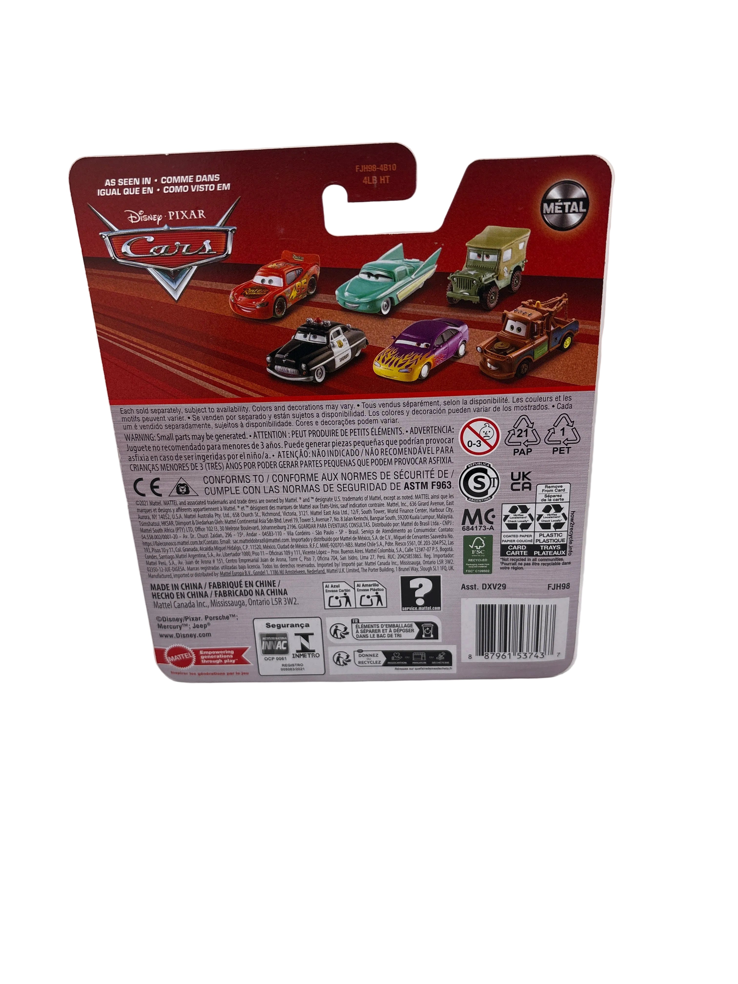 Disney Pixar Cars Sally Diecast blue