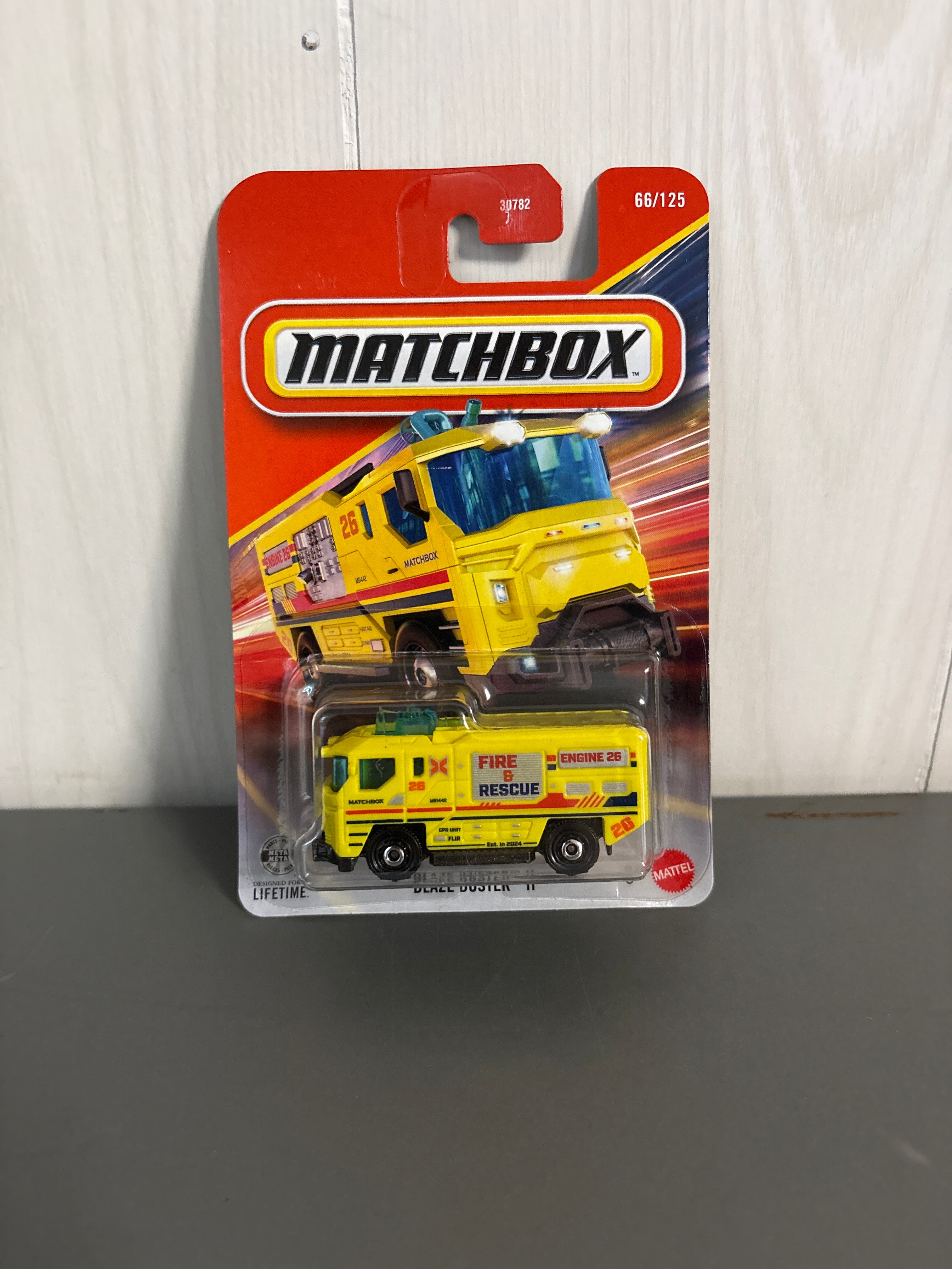 Matchbox Blaze Buster II Diecast yellow
