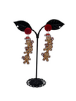 Gingerbread Men Christmas Earrings