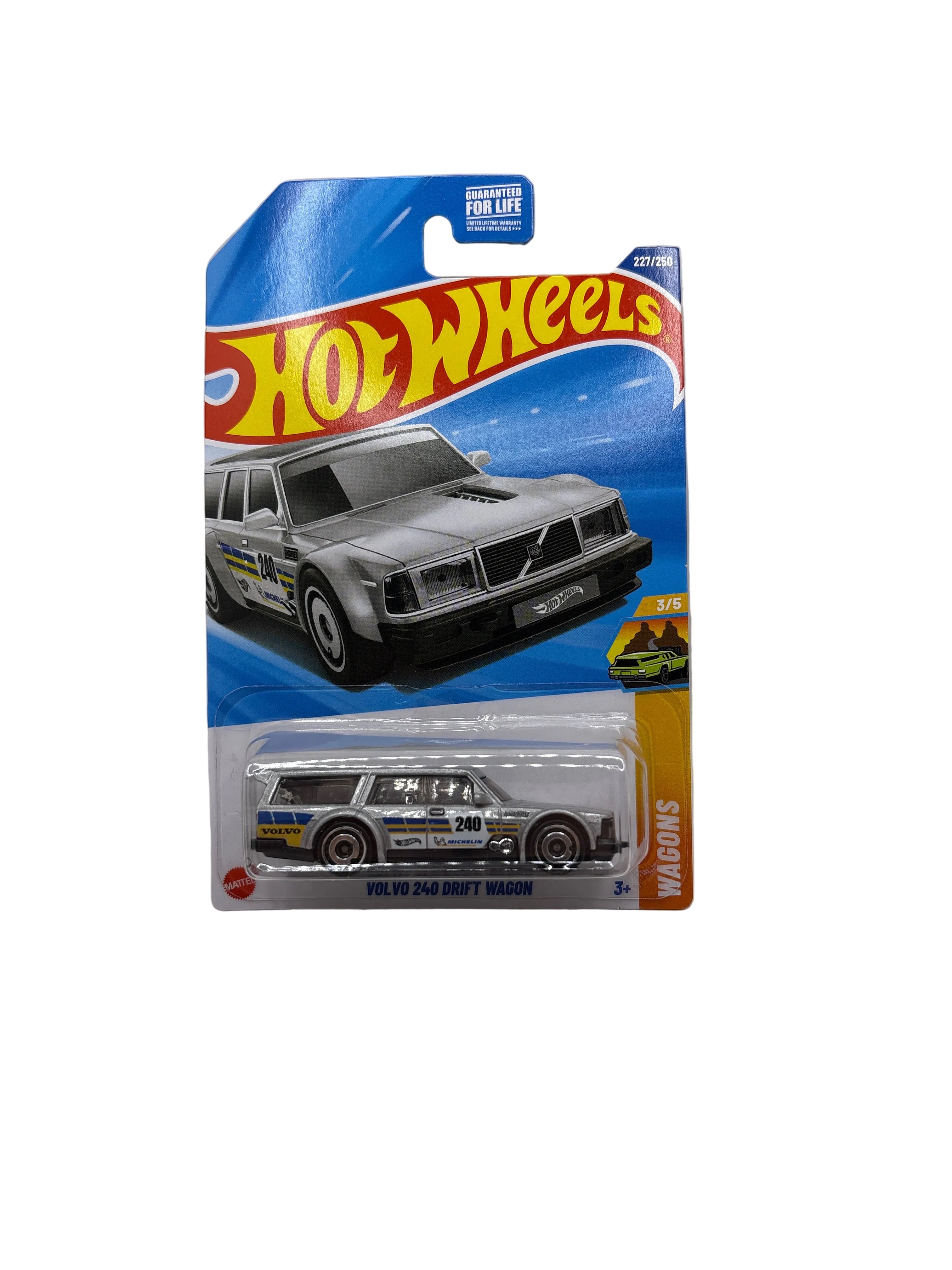 Hot Wheels Volvo 240 Drift Wagon Diecast silver