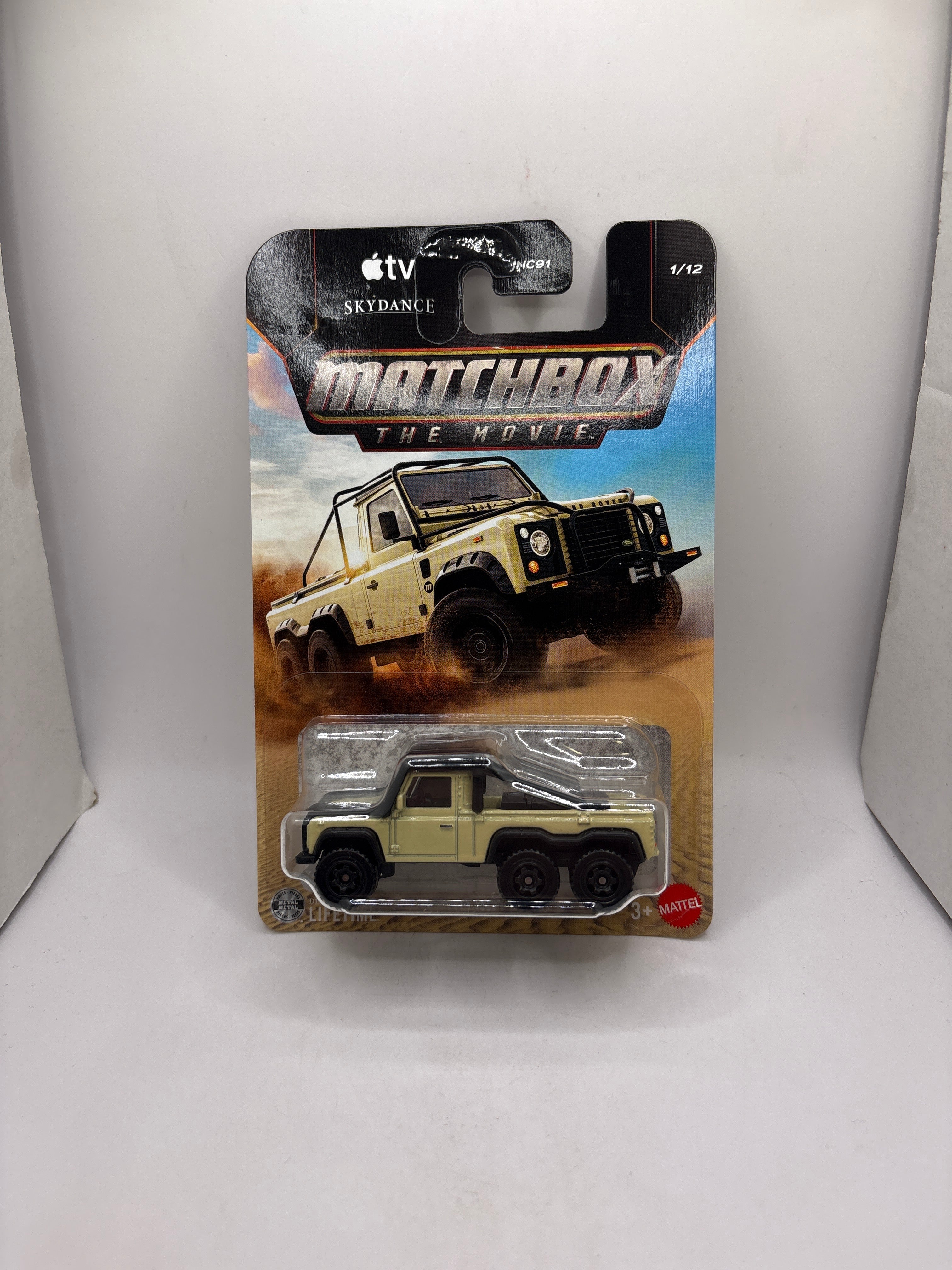 Matchbox Land Rover 6x6 Diecast yellow