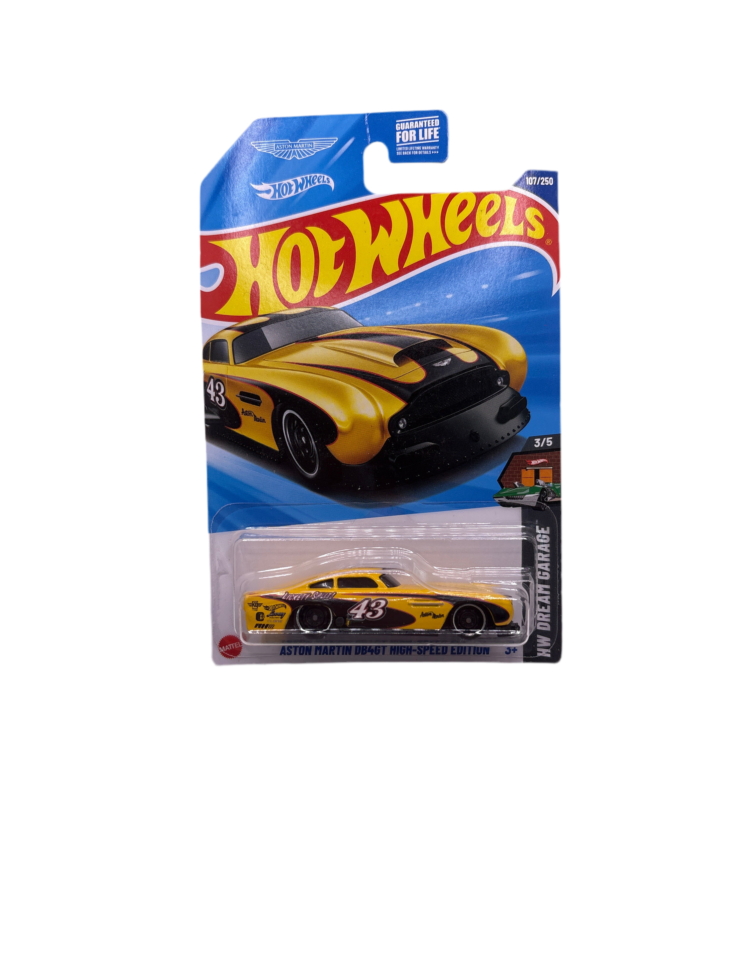 Hot Wheels Aston Martin DB4GT High-Speed Edition Diecast yellow