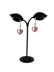 Broken heart earrings