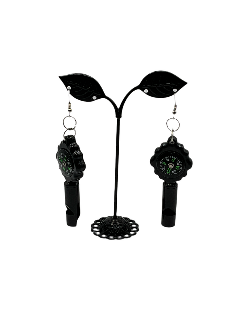 compass earrings